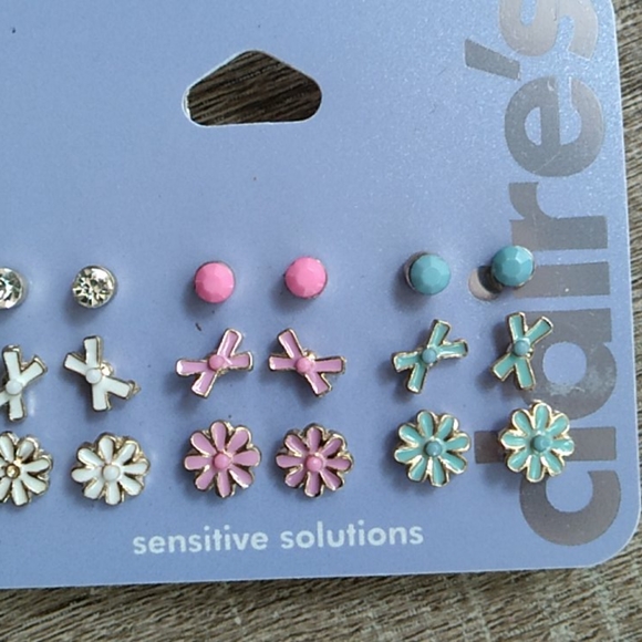 Claire's Jewelry - NWT "Claires" 9 Pk. sensitive solutions earrings